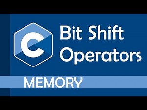 The bit shift operators in C