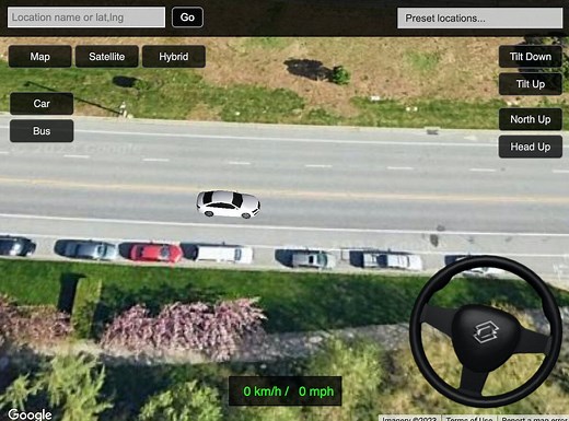 Driving Simulator, la fonction quasi-secrète de Google Maps