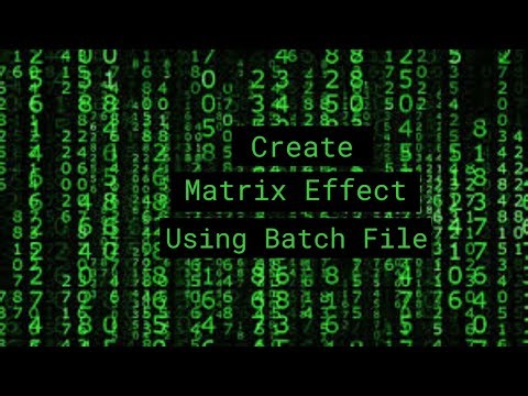 Batch File Matrix CMD Matrix Trick Notepad Tricks