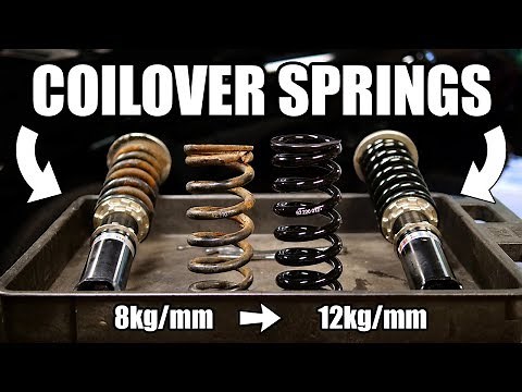 How to Disassemble & Change Coilover Springs (COMPLETE GUIDE)
