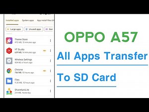 OPPO A57 All Applications Transfer To SD Card