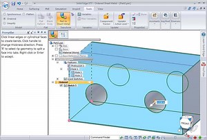 1.3K views · 49 reactions | Sometimes it is easier to convert an existing part model to a sheet metal model rather than to create it in the sheet metal environment. In this video, we'll show you how to use the Part to Sheet Metal command to convert an ordered part model to a sheet metal part. | Designcenter Solid Edge | Facebook