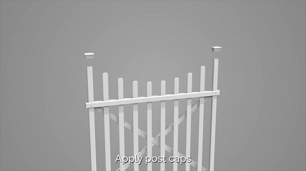 3.8ft H x 4.1ft W (1 Gate) Zippity Manchester Gate Kit, White Vinyl Picket Fence Gate Kit for Manchester Fence Panels, Gate for Backyard, Patio, Outdoor, & Garden Fence, ZP19019