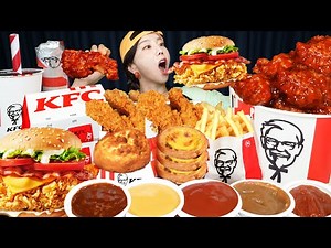 [Mukbang ASMR] KFC 🔥 Crispy Fried Chicken Chicken Burger Egg Tarat Fried Potato Food Ssoyoung