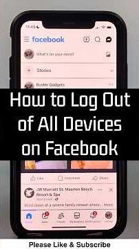 How to Log Out of All Devices on Facebook - 2026