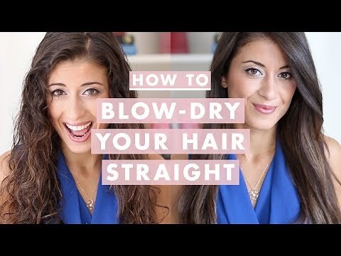 How to Straighten Hair With a Blow Dryer