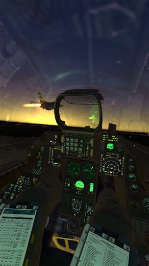 Sunrise Takeoff of the F-16 Falcon BMS