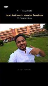 Interview Experience | How I got placed | #placements #NITRourkela #interviewexperience #engineering