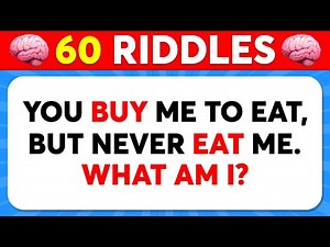 Only a Genius Can Solve These Tricky Riddles 🧠🤯 60 Brain Teasers & Riddle Quiz 🧩