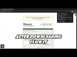 Install Thonny IDLE for Python in minutes | For Windows, Mac , .. in Google Chrome | @dhesamsarvam
