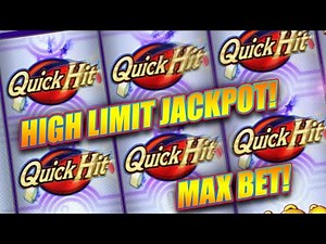 QUICK HIT PROGRESSIVE ★ HIGH LIMIT JACKPOT ➜ SLOT MACHINE BONUSES & BIG WINS!