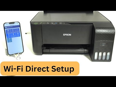 How to Connect to Epson L3150 Printer via WiFi Direct