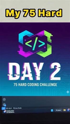 Code With Kapil on Instagram: "Day 2 of 75 Hard coding Challenge . . . . #viralvídeos #follow_me #reachout #mindsect #reach #lgreach #igfollow #75hardchallenge #codingchallenge decoding #igreels"