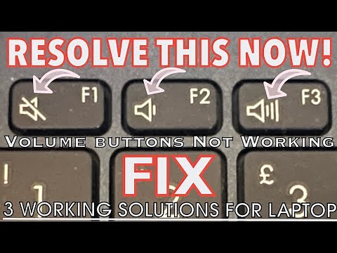 Fix VOLUME And MUTE Buttons (Keys) on Laptop Keyboard Not Working in Windows 10/11