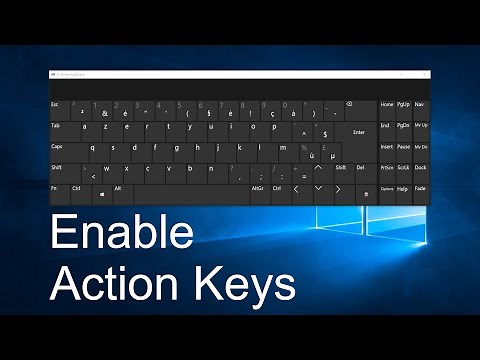 How to Enable or Disable Action Keys