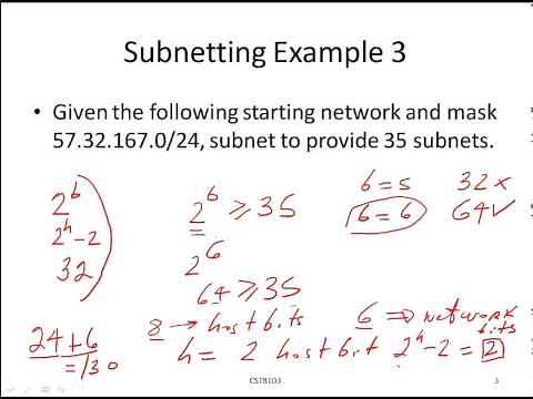 Subnetting by Example - 3 - Calculate the Network ID for specified Subnet #.