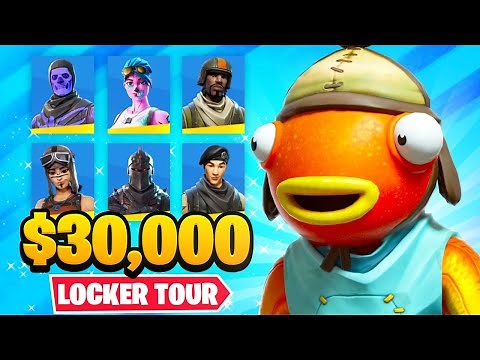 TIKO'S $30,000 FORTNITE LOCKER TOUR!