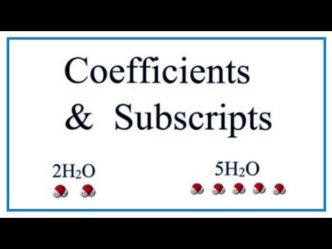 The Difference between Coefficients and Subscripts in Chemical Equations
