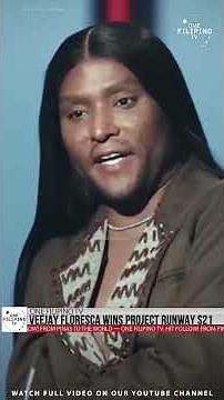 Veejay Floresca Crowned Winner of Project Runway Season 21 #veejayfloresca #filipino #projectrunway