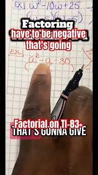 Learn how to find the factorial on your TI-83+ calculator. #factorials