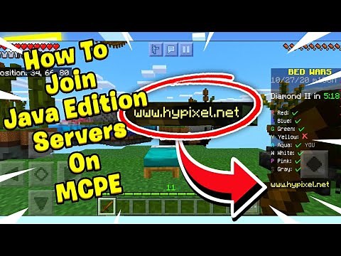 How To Join Java Servers on MCPE! Mobile, Xbox, PS4, Windows 10 Edition (Minecraft Bedrock Edition)