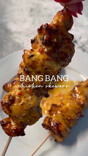 Bang Bang Chicken Skewers Recipe