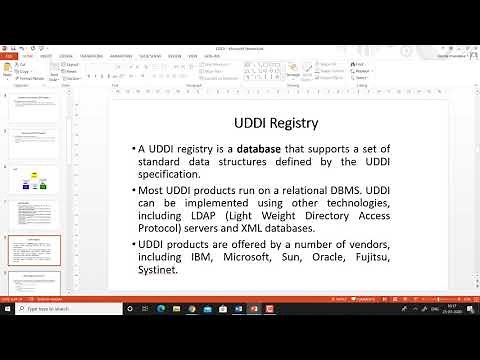 Universal Description Discovery and Integration (UDDI)