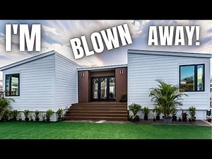 The FUTURE of housing is HERE!! A EXTRAORDINARY triple wide prefab modular house tour