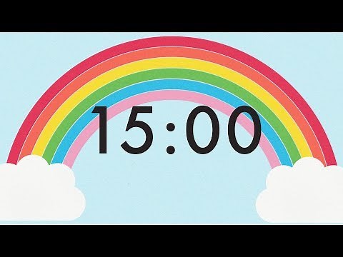 15 Minute Countdown Rainbow Timer 🌈