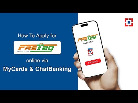 How To Apply for FASTag online via MyCards & ChatBanking | HDFC Bank 2025