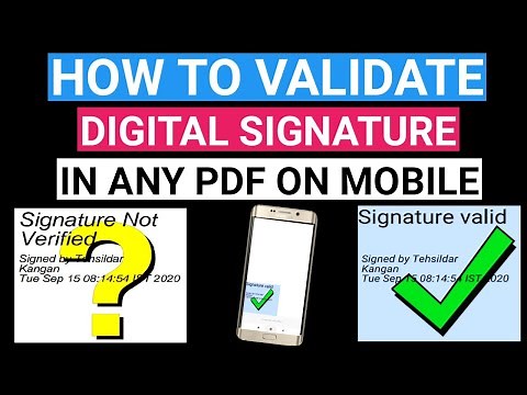 How Validate DIGITAL SIGNATURE in Any Certificate / How to validate digital signature in pdf