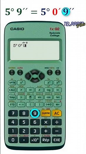 CASIO fx-92 Special College✅ Convert decimal degrees to degrees minutes and seconds