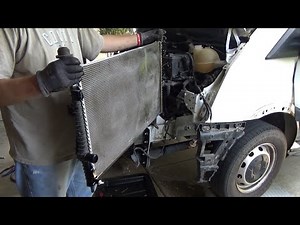 2020 Ford Transit. Find Coolant Leak. Radiator Replacement. 2/3