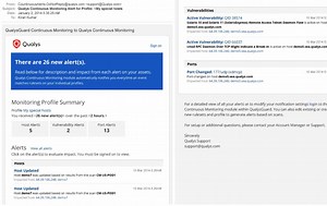 Qualys Continuous Monitoring for Real-Time Network Threat Alerts