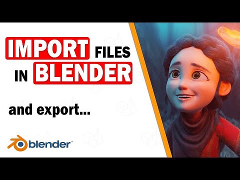 How To IMPORT/EXPORT File in BLENDER - (OBJ / FBX / STL)