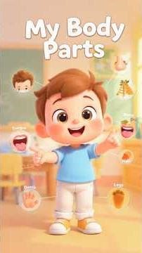 My Body Parts | 3D Cartoon Kids Learning Video for Preschool & Toddlers