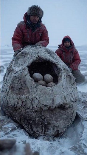 Scientists Discover Frozen Dinosaur Nest in Arctic Ice