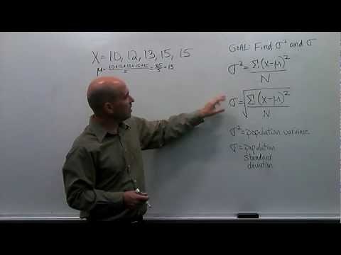 How to Calculate the Population Variance and Standard Deviation - Step by Step