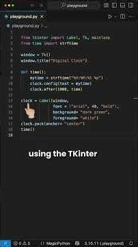 Make Your Own Digital Clock in Python in a Minute!
