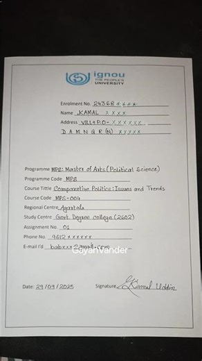Ignou Assignment 2026