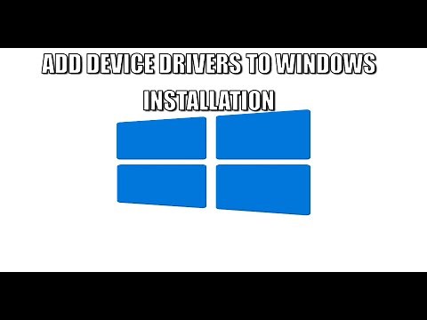 How to Add Device Drivers to Windows Installation Setup Image