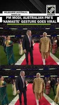 PM Modi, Australian PM’s Anthony Albanese ‘Namaste’ gesture goes viral in Indian community event