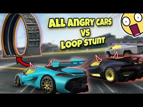 All angry cars VS loop stunt😱||Extreme car driving simulator🔥||
