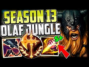 How to Play OLAF JUNGLE & CARRY For Beginners + Best Build/Runes Season 13 League of Legends