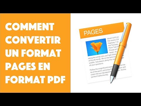 Comment convertir un format Pages en format PDF ?