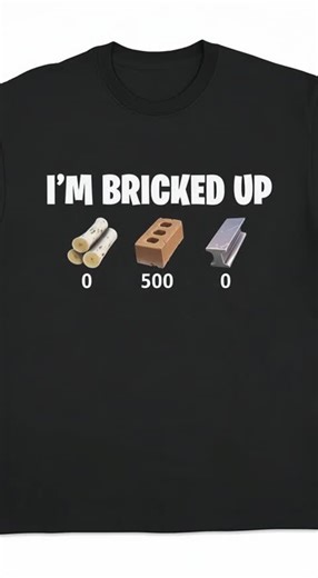[100% Cotton] I'm Bricked Up Meme Tee, Cool Graphic Shirt, Perfect for Casual Outfits. Golf Gift T-Shirt For Men and Women #fathersdaygiftideascustomgamedayapparegamedaygoods #clothingmerch #whitetees #footballcrewneck #athleisuremen #graphicsweatshirts #shoptheshirt #pacsunshirt #sportswearmen #embroideredsweatshirts