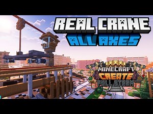 REAL Cargo Crane 360° for Trains Create Mod in Minecraft