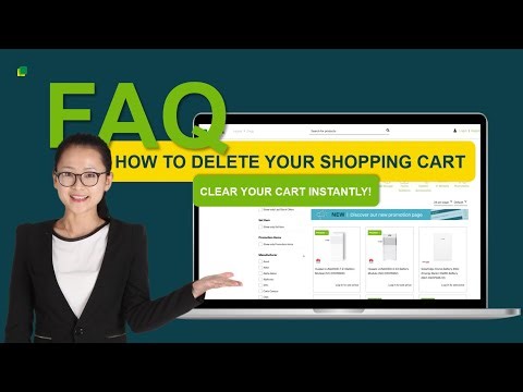 How can I delete my shopping cart? #FAQ