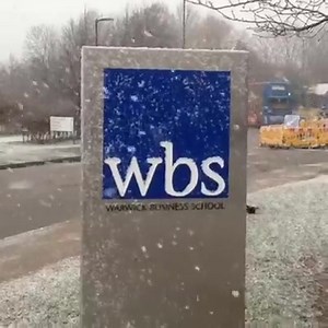 8.2K views · 471 reactions | It's snowing here at WBS ❄️⛄️ | Warwick Business School | Facebook