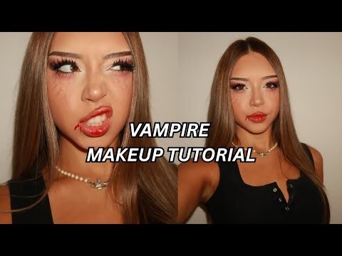 VAMPIRE HALLOWEEN MAKEUP TUTORIAL *EASY & IN DEPTH*